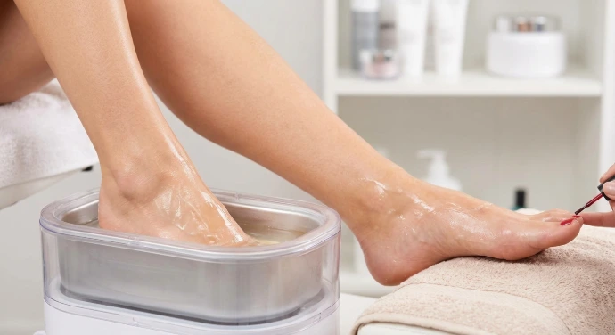 Pedicura con parafina esmalte normal Organic Beauty Salon