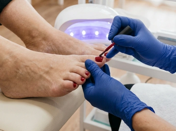 Esmaltado permanente en pies Organic Beauty Salon