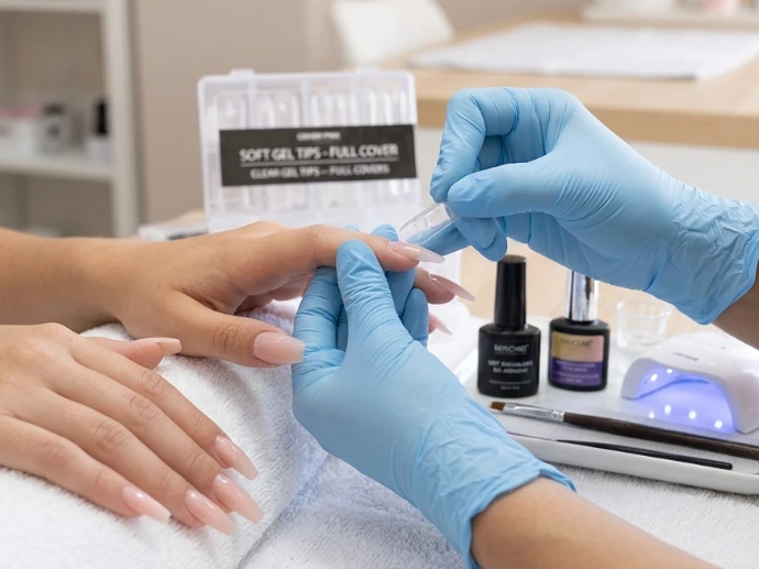 uñas soft gel Organic Beauty Salon