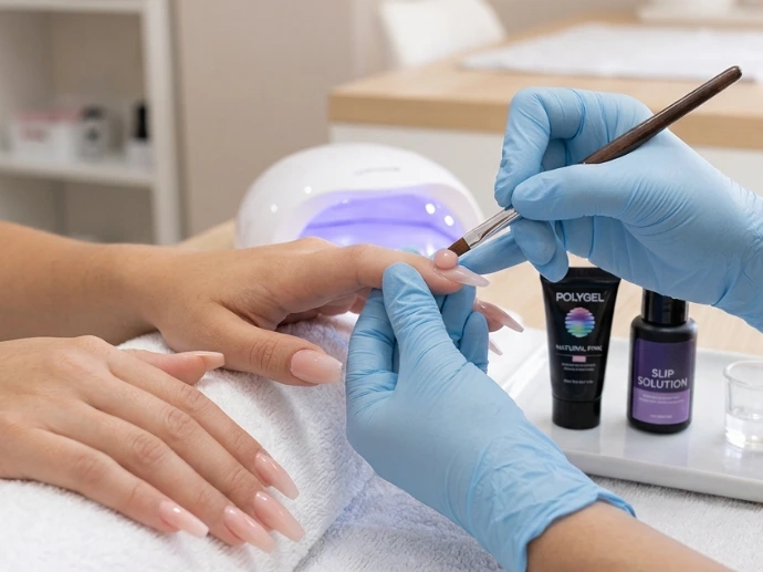 Poligel con extencion Organic Beauty Salon