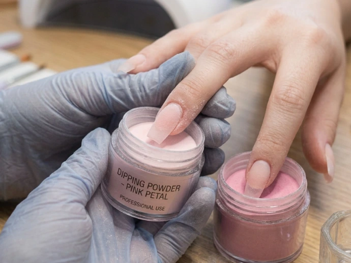 dipping con extencion Organic Beauty Salon