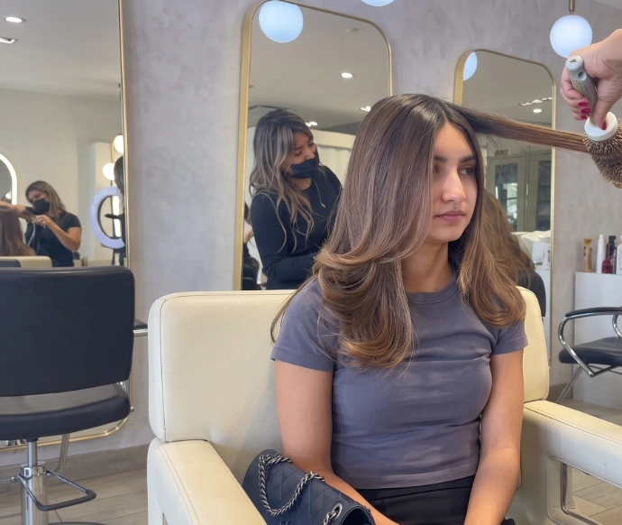 Secado cabello para afuera Organic Beauty Salon